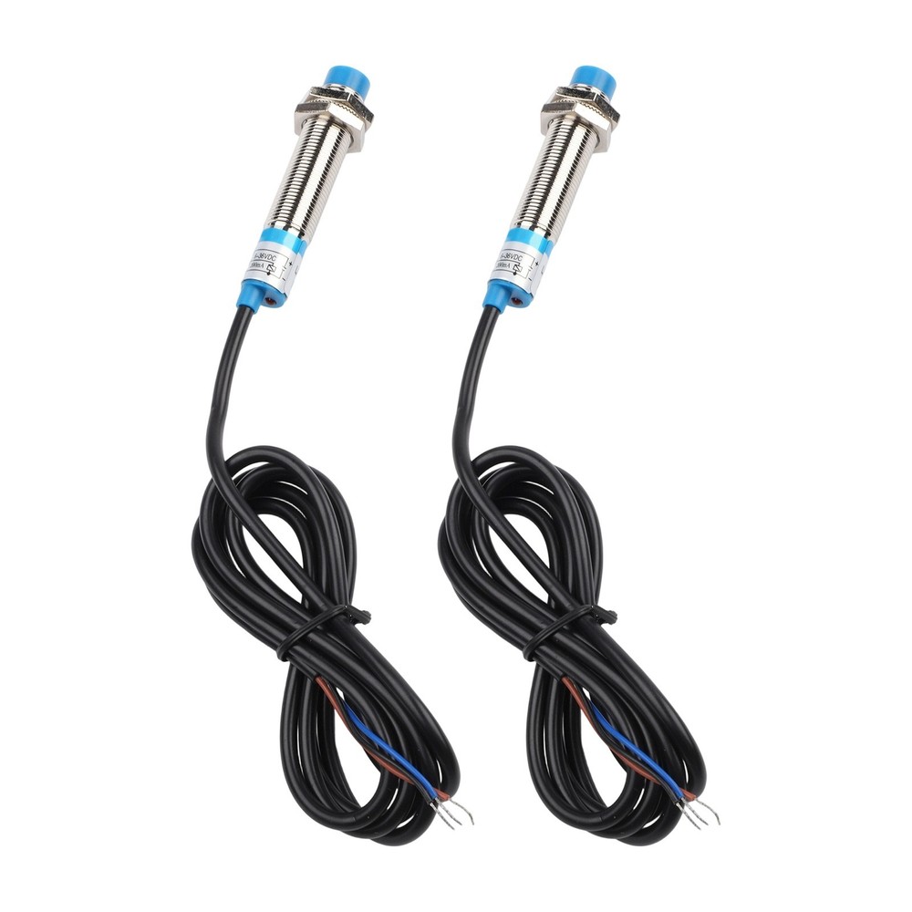 2 pcs LJ12A34ZBY Inductive Proximity Sensor Switches with Robust ABS Probe