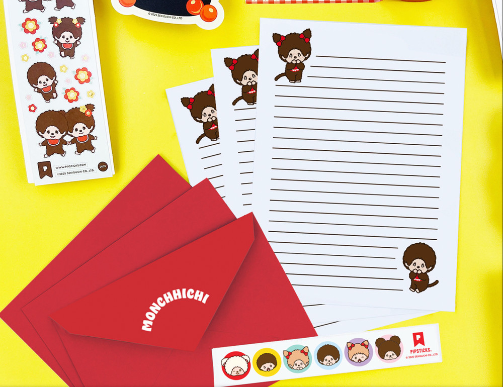 PIPSTICKS Monchhichi Sealed Stationery