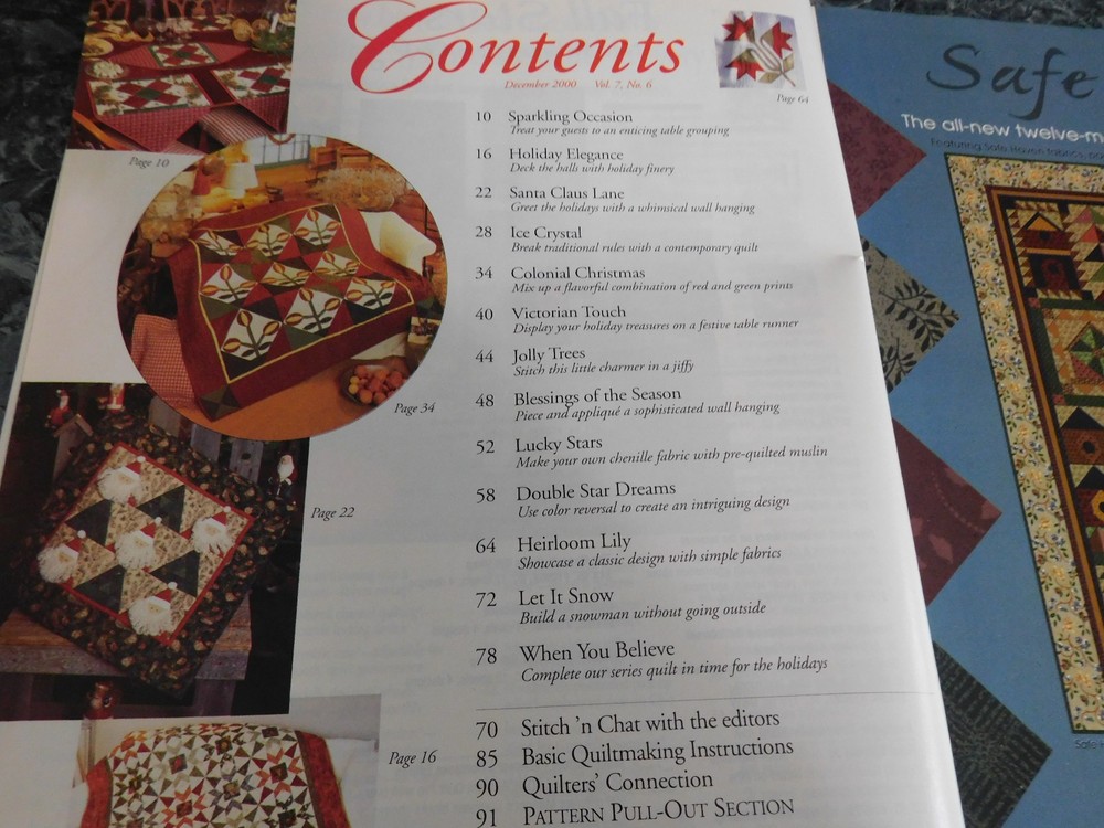 McCall's Quilting Magazine December 2000