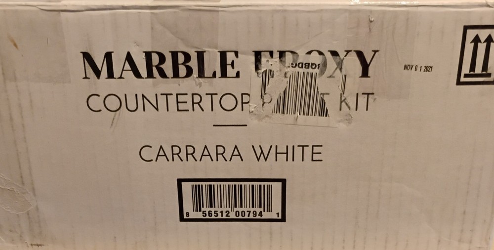 GIANI CARRERA WHITE MARBLE EPOXY COUNTERTOP PAINT KIT