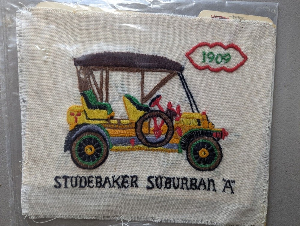 1909 Studebaker Wall Art Handmade