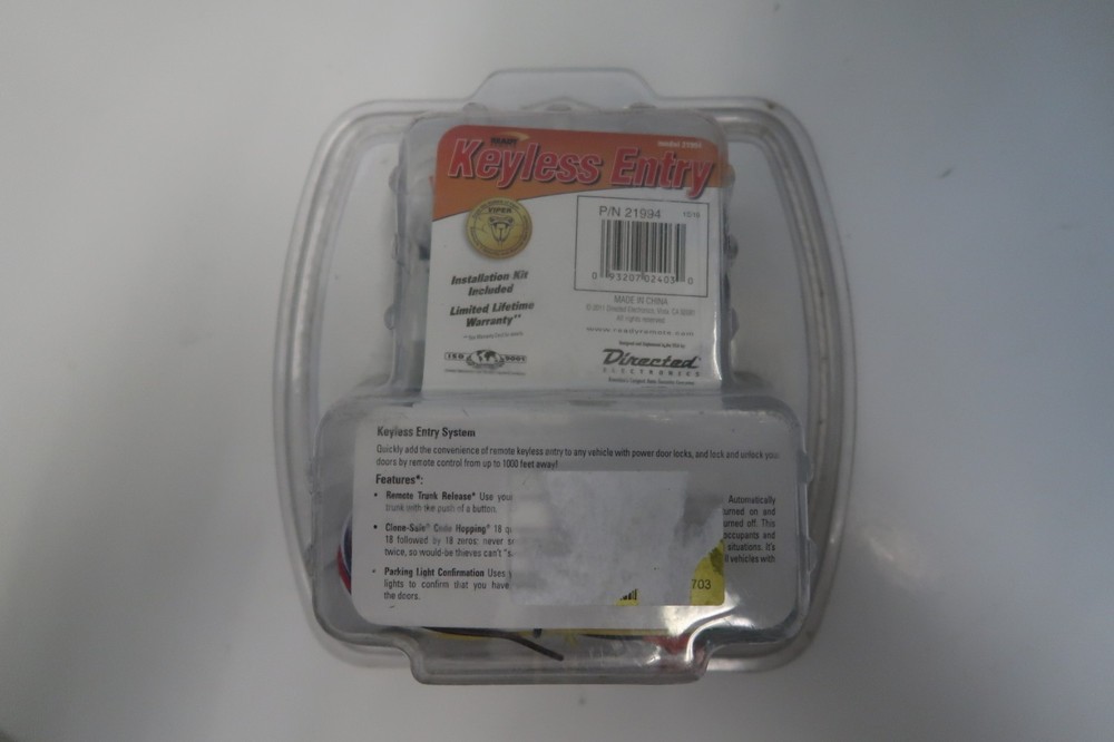 Ready Remote Keyless Entry Fob Kit Model 21994