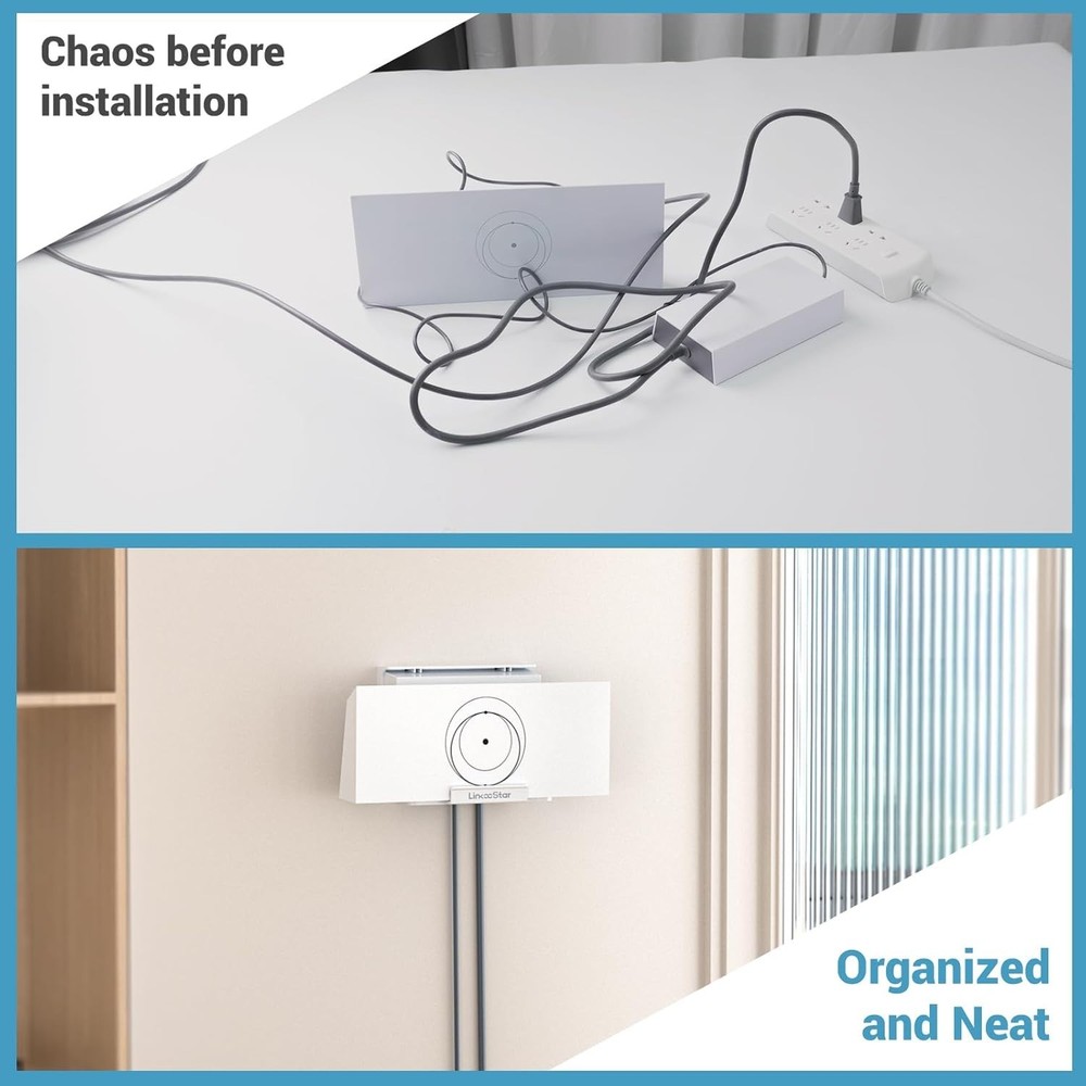 Compact Starlink Gen 3 Router Mount - Unfinished ABS, User-Friendly Install