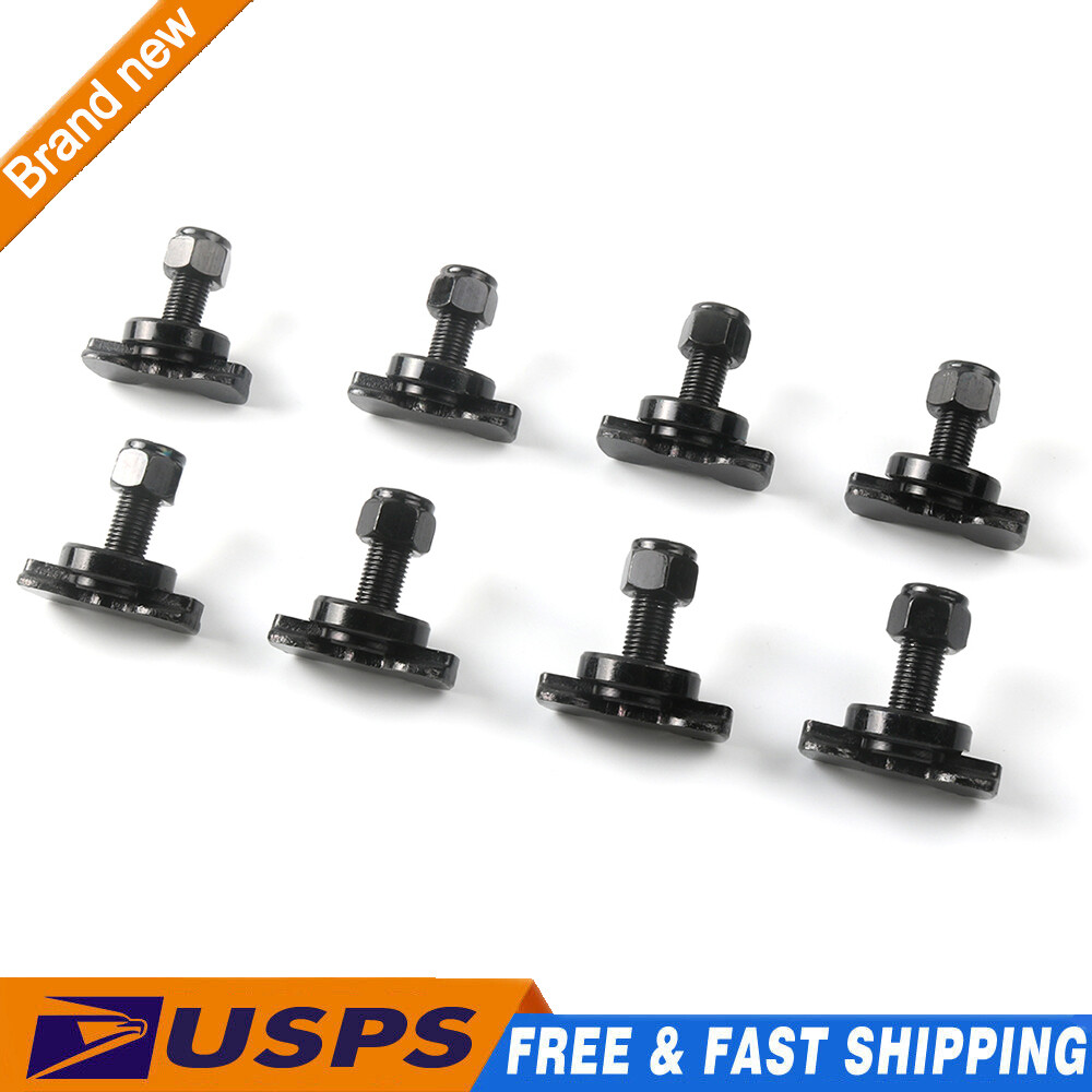 Pack of 8 L-Track Double Lug Threaded Stud Nut Fitting Tie Down