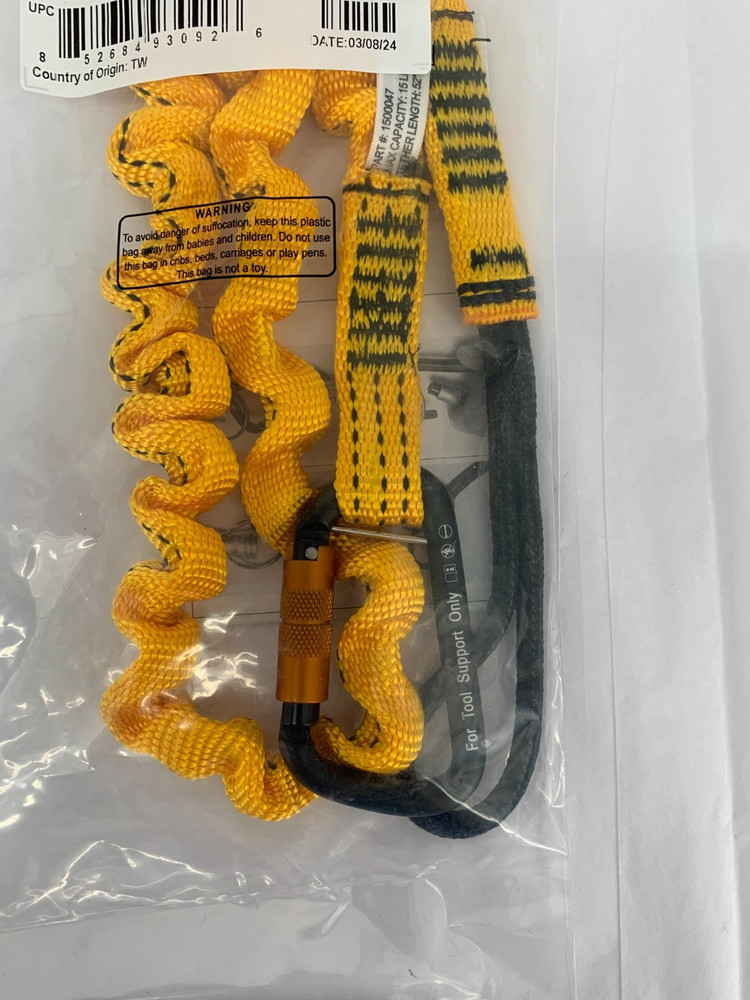 3M 1500047 DBI-SALA Hook 2 Loop Bungee SGL 15LB. Tool Tether Lanyard Qty. 1