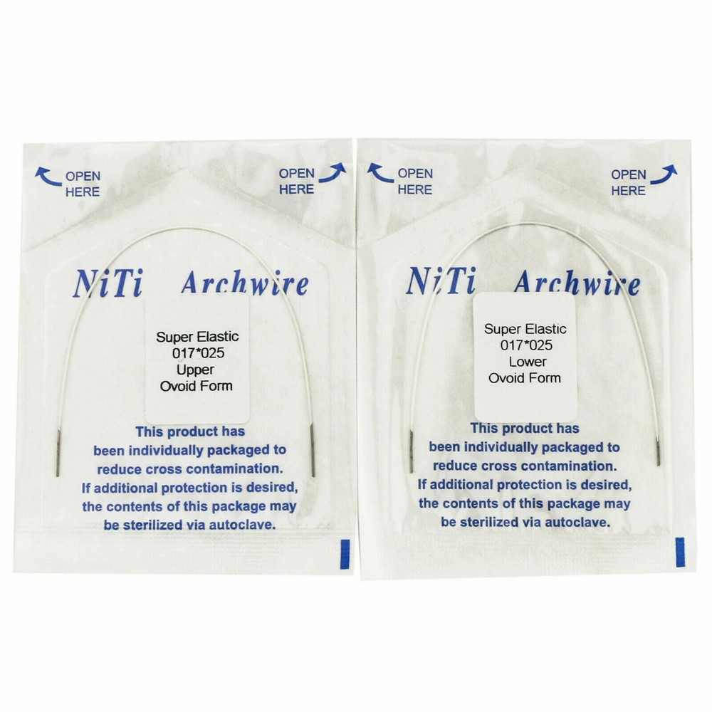 10Packs Dental Orthodontic Super Elastic Niti Arch Wire Rectangular Color Coded