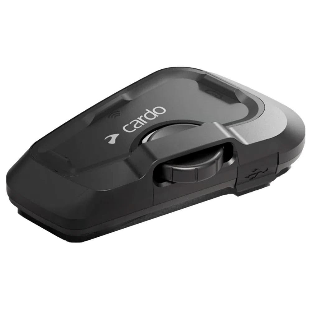 Cardo Systems FREECOM 2X Motorcycle 2-Way Helmet Bluetooth 1 Pack, Black