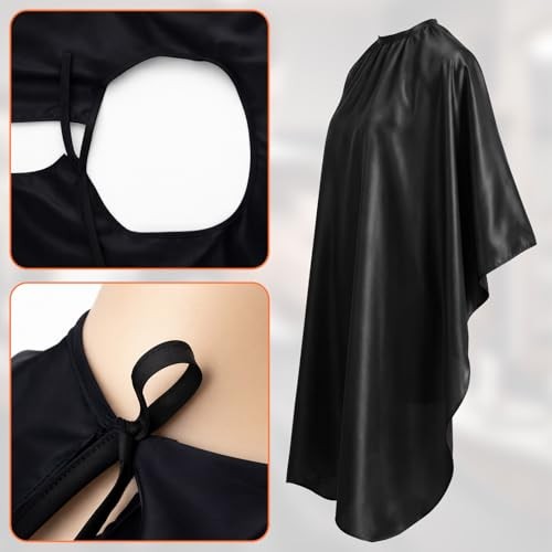 1-Pack Professional Hair Cutting Cape with Adjustable Snap Closure - Salon