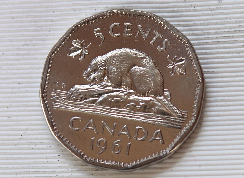 1961 Canada 5 Cents Unc.