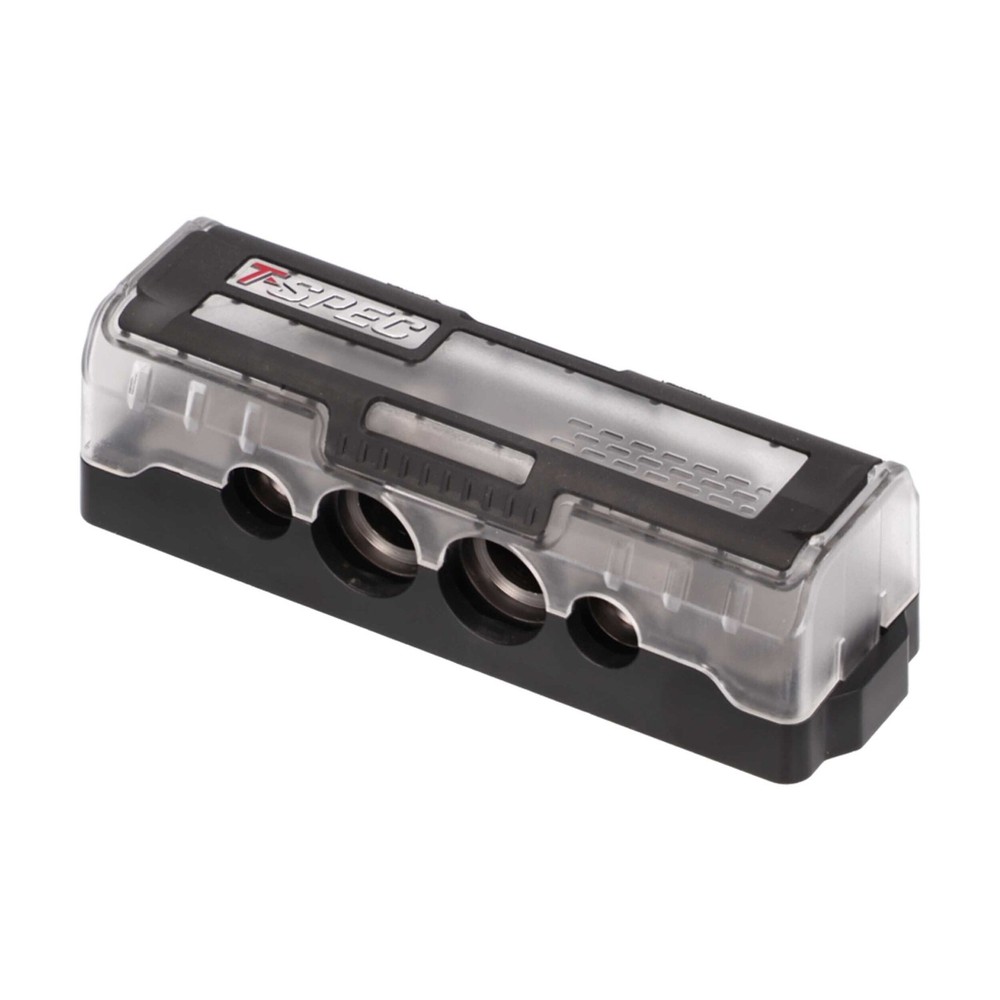 T-Spec VDGB4 Bolt Down Ground Block Solid Brass (2) 0/4 (2) 4/8 outputs