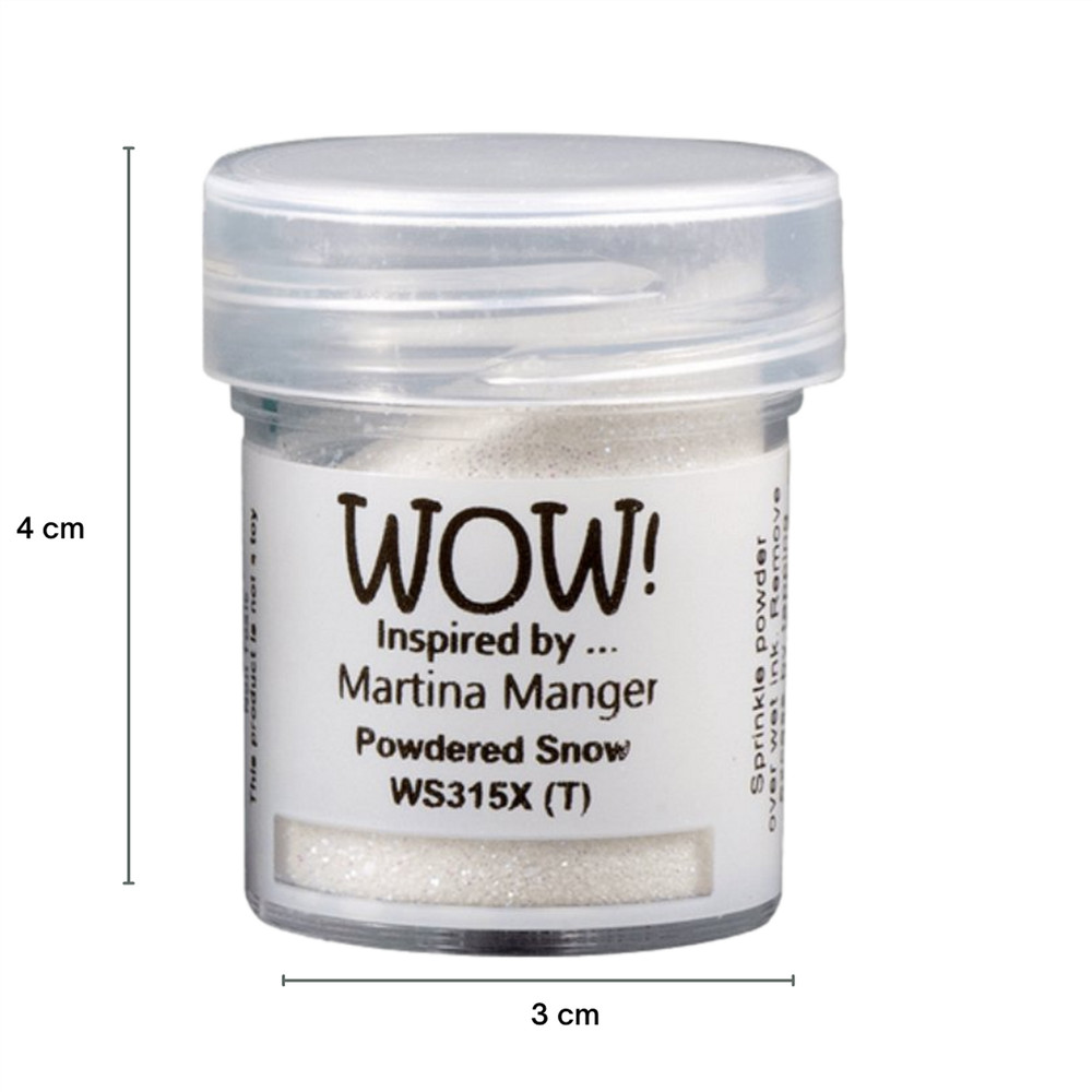 Wow! Glitter Embossing Glitter 15ml | POWDERED SNOW