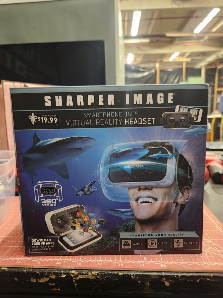 Sharper Image Smartphone 360 Degrees Virtual Reality Headset Transform Reality