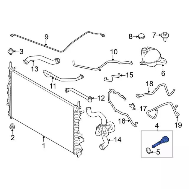 Genuine Ford Radiator Drain Plug FOAZ-8115-A