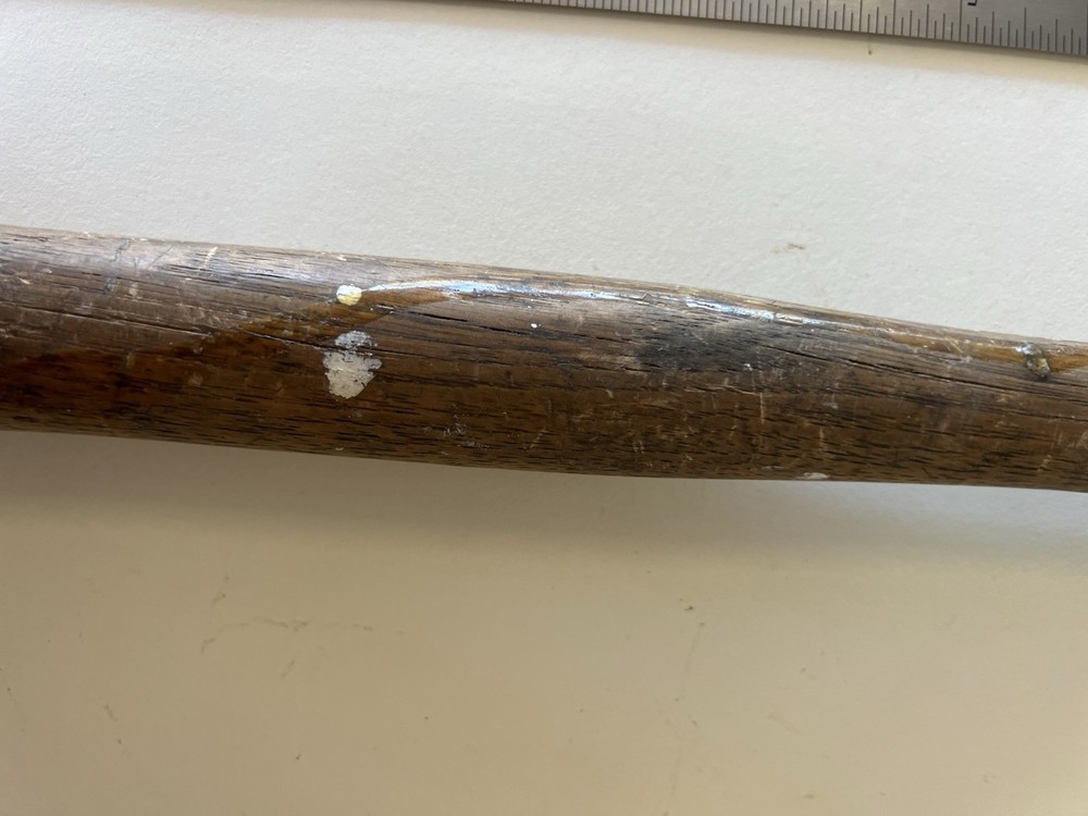 VINTAGE STANLEY BELL SYSTEM CURVED CLAW HAMMER; 8 sided handle