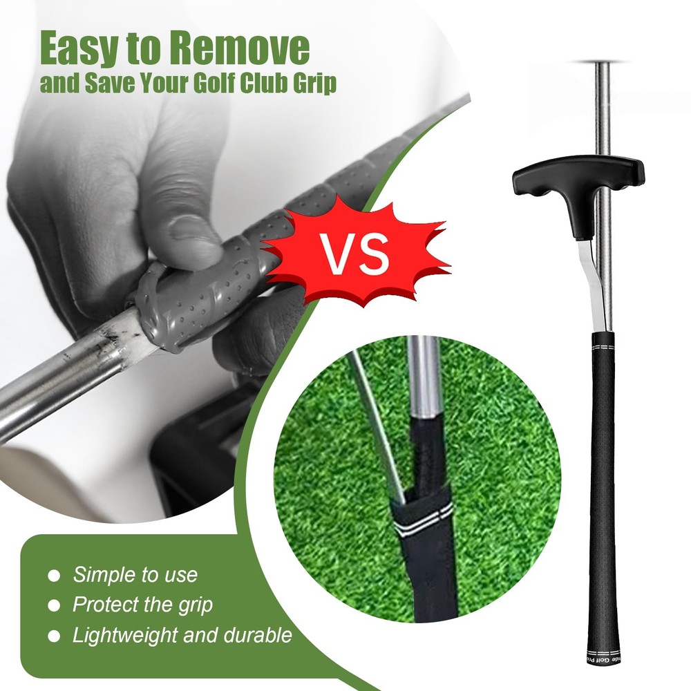 ELEMONY Golf Grip Removal Tool and Tape Tool, Silver