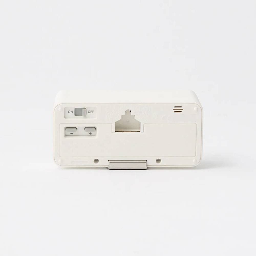 MUJI Digital Clock Small with Alarm Function White MJ-DCSW1