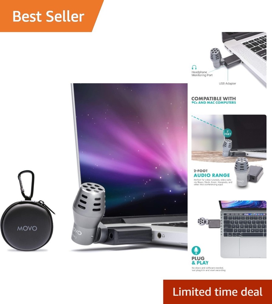 USB Mini Omnidirectional Microphone for Laptop and MacBook