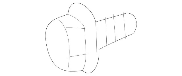 Genuine Mercedes-Benz Hexagon Head Bolt 000000-004310