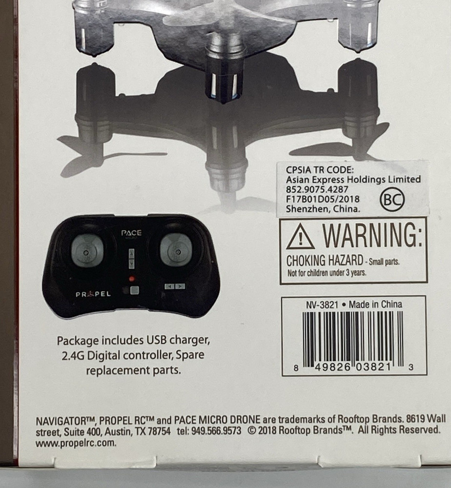 Micro Drone Propel Navigator Pace Wireless Quadcopter Beginner Stunt Drone Red