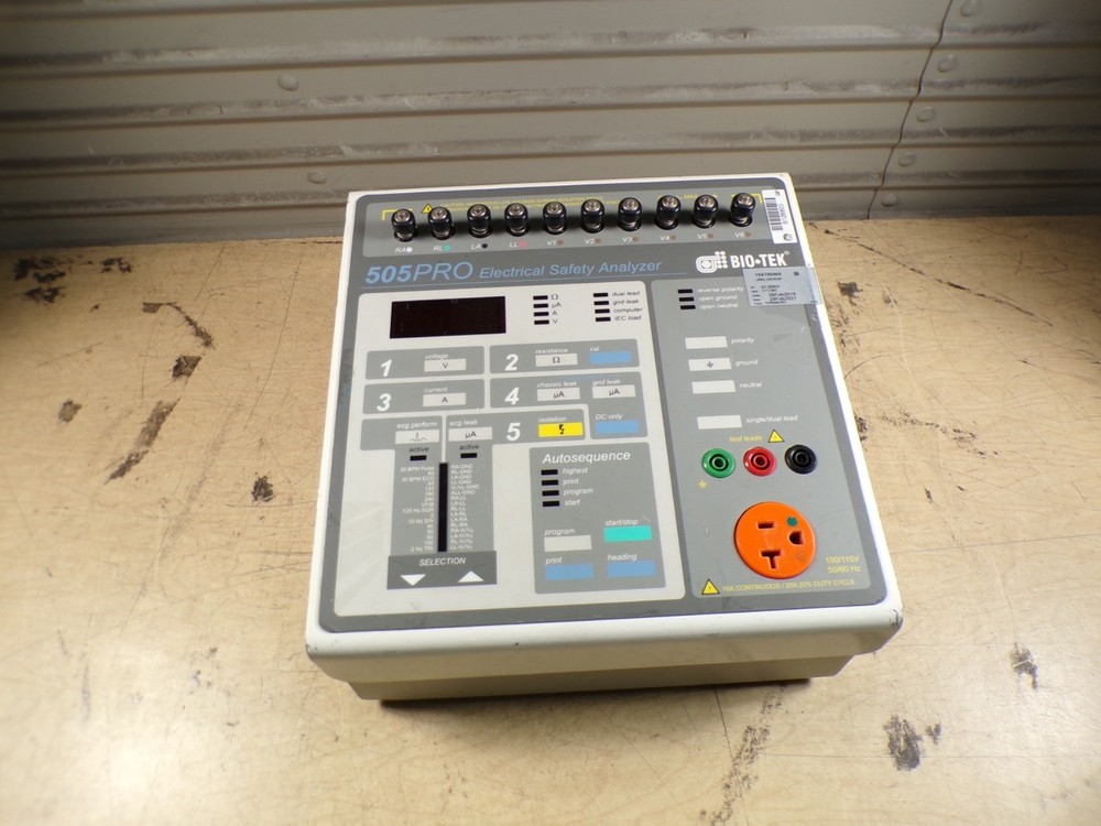 BIO-TEK 505PRO ELECTRICAL SAFETY ANALYZER **UNTESTED
