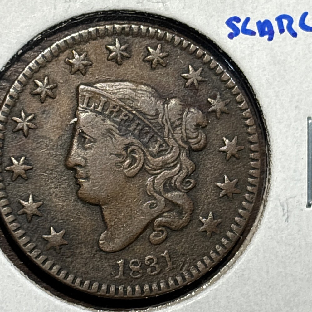 1831 Large cent N-5 Rarity 4