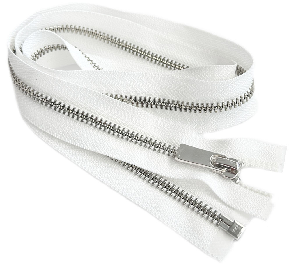EVERBRIGHT Top YKK #5 Nickel Silver Wave Long Pull Separating Jacket Zipper