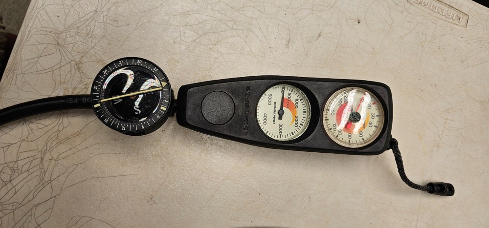 Scubapro MK10 + D350 Regulator Set w/ Console (SPG / Depth / Compass)