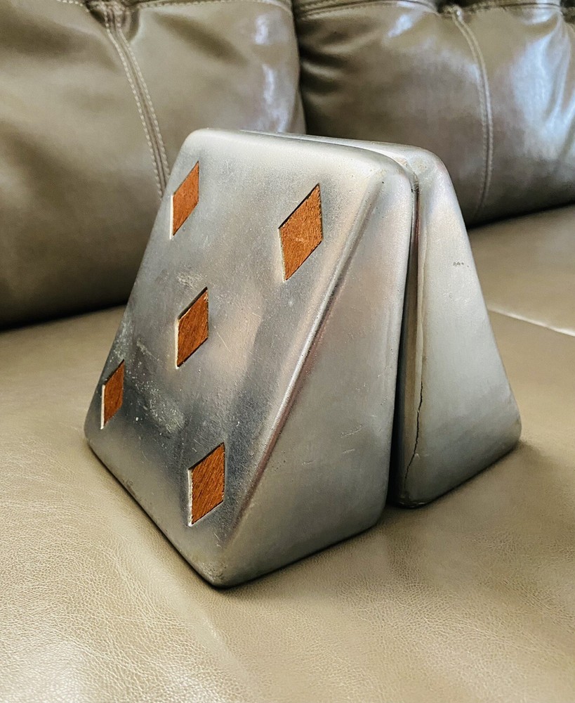 MCM Metal Spade Bookends Pair
