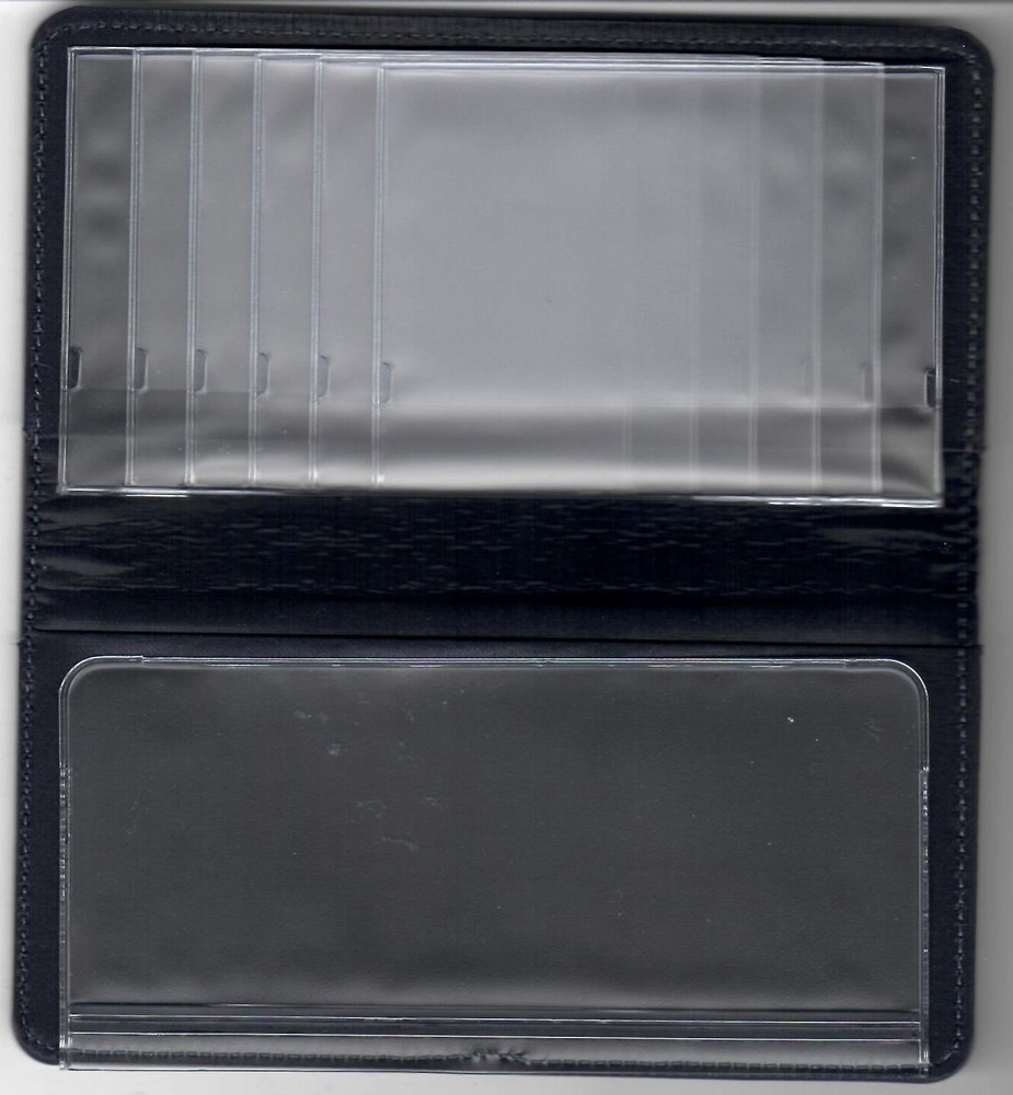 Coffee Time Leather Checkbook Cover