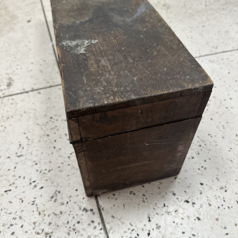 Antique Primitive Wood Carpenter's Tool Box Trunk