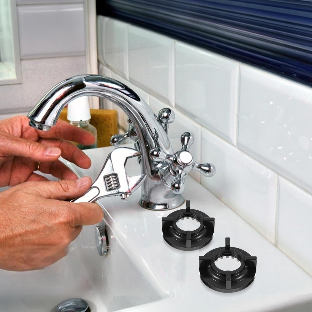 4-Pack Faucet Mounting Nuts Plastic Winged Lock Nuts Easy Install Kit for