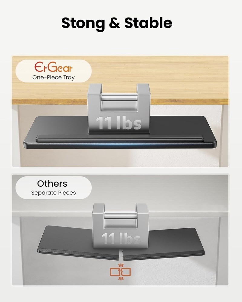 ErGear Keyboard Tray Under Desk, Sliding Keyboard