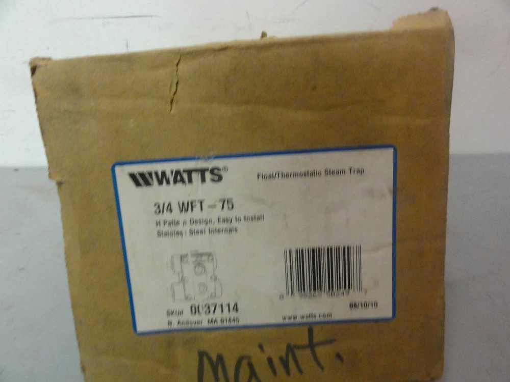 Watts Regulator WFT 3/4" New (Open Box)