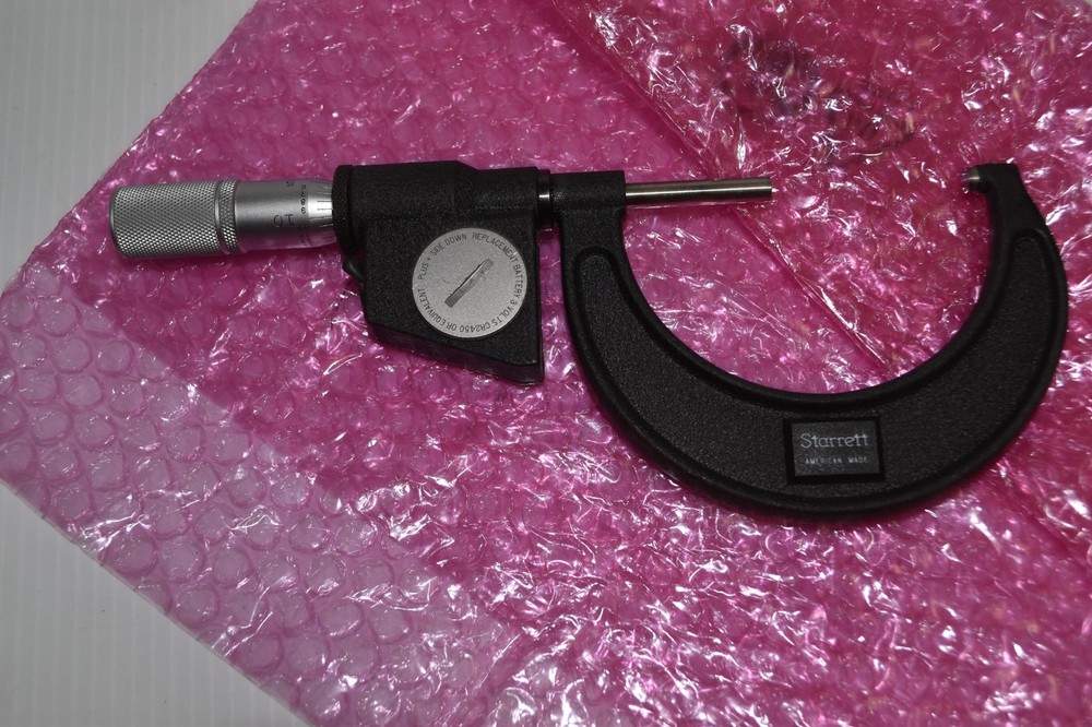 Starrett 733 Friction Thimble Digital Electronic Micrometer 2-3" (OYF76)