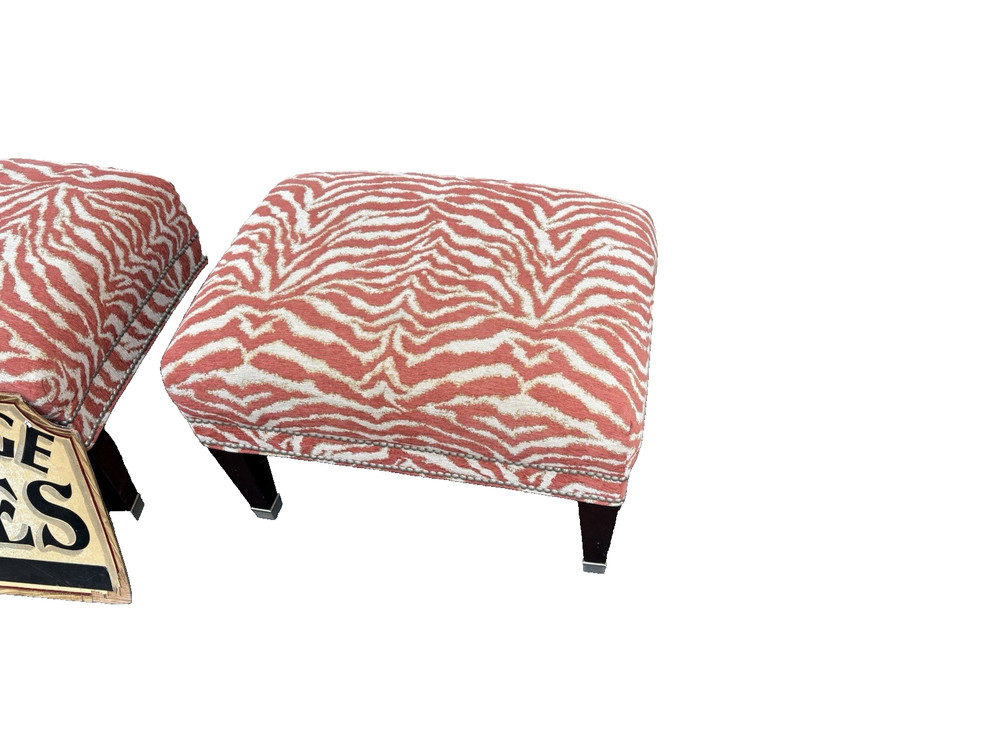 66787 Pair Modern Ottomans Bench Stool s