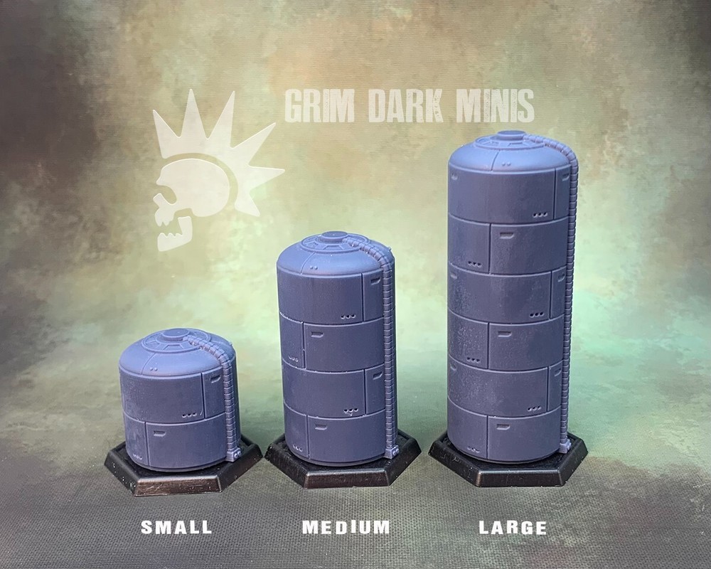 Battletech CGL Scale Terrain - Small Storage Tank