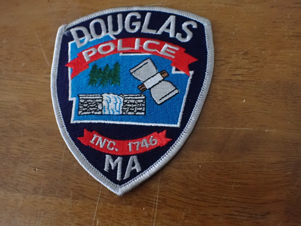 DOUGLAS MASSACHUSETTS    EARLY OBSOLETE VEST PATCH BX AA #79