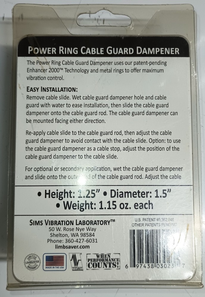 Limbsaver Power Ring Cable Guard Dampener 3023