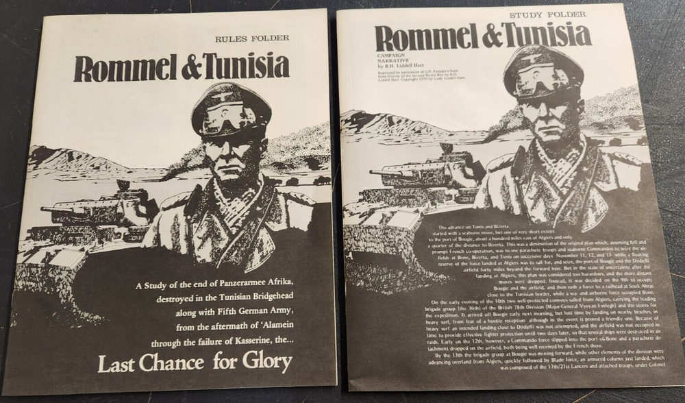Rommel & Tunisia Game, Operational Studies Group, 1978