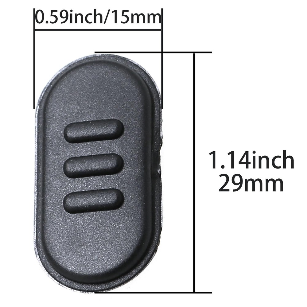 2PCS Walkie Talkie Accessory PTT Button Black Talk PTT Launch Key Switch Butt...