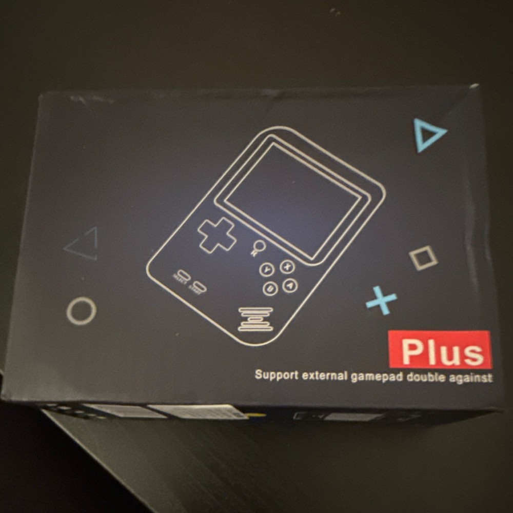 Plus Handheld Electronic Game Console, box only no console just box only