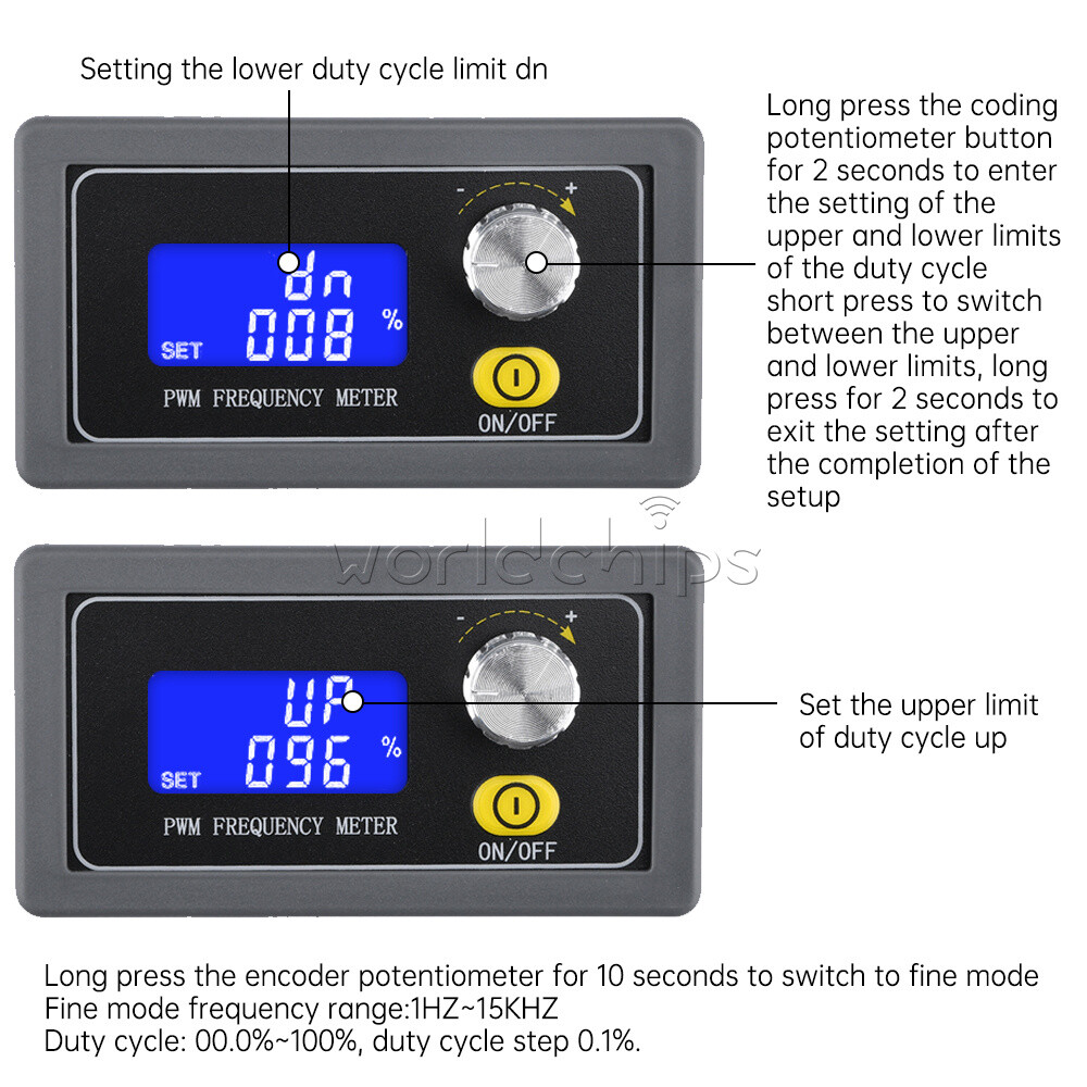 Signal Generator Module Adjustable PWM Pulse Frequency Duty Cycle Square Wave