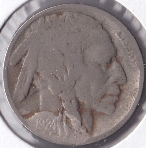 1924 Buffalo Nickel Acid Dated L2