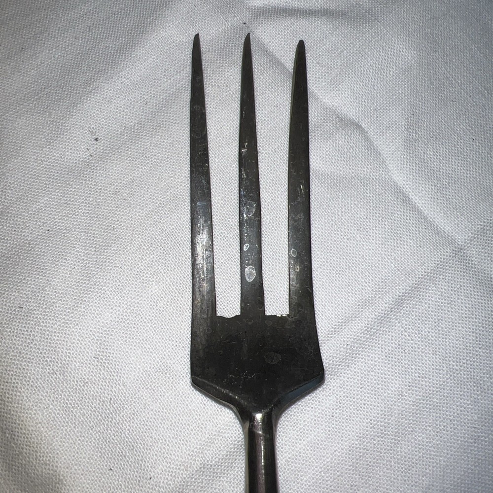 Antique D. Peres Solingen Germany Fork Ornate Handle Serving Dinner