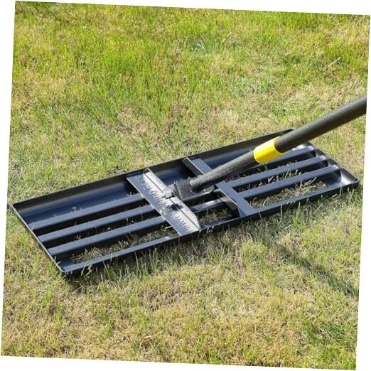 Lawn Leveling Rake, 30"x10" Levelawn Tool, 5FT Adjustable Handle 30X10" - 5FT