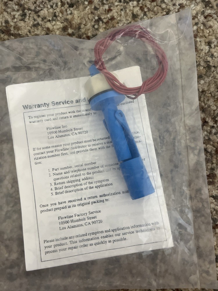 Flowline LH22-1201 Single Point Level Switch Liquid Level Sensor Leads
