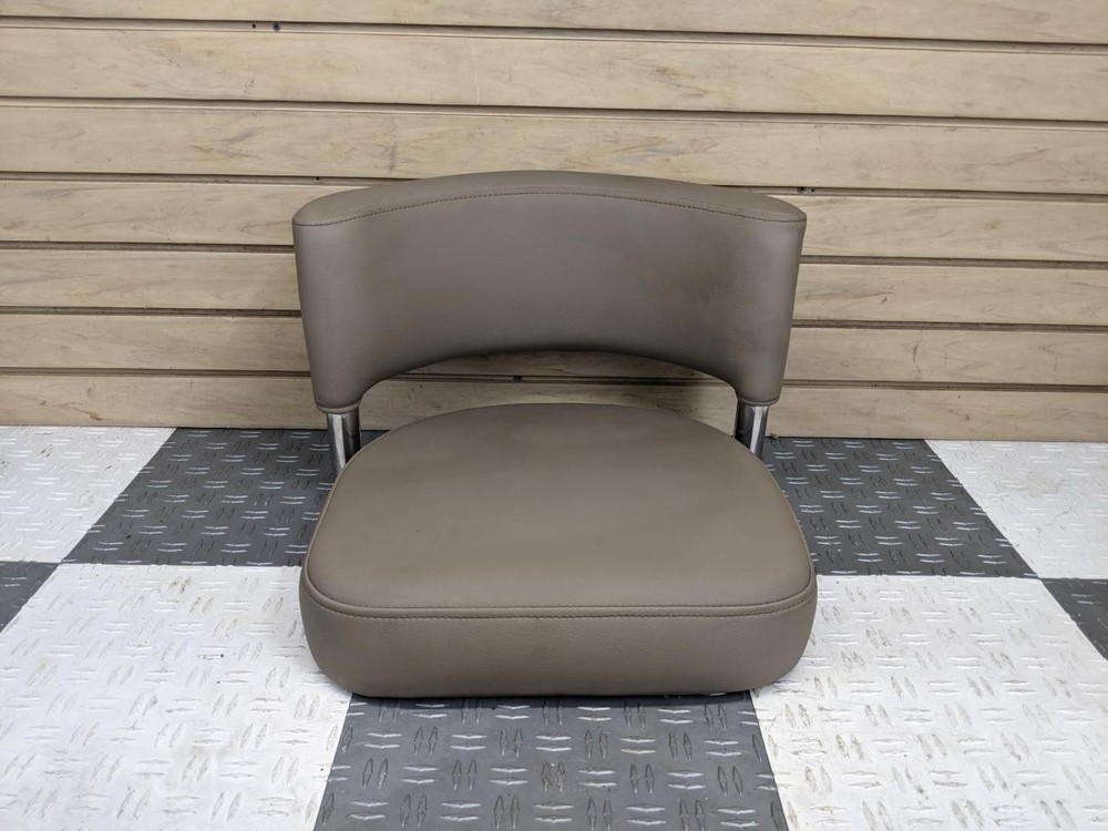 GODFREY PONTOON BOAT BAR STOOL W/ BACKREST BROWN