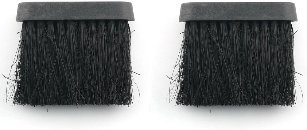 2PCS Hearth Brush Fireplace Replacement Head Cleaning Black