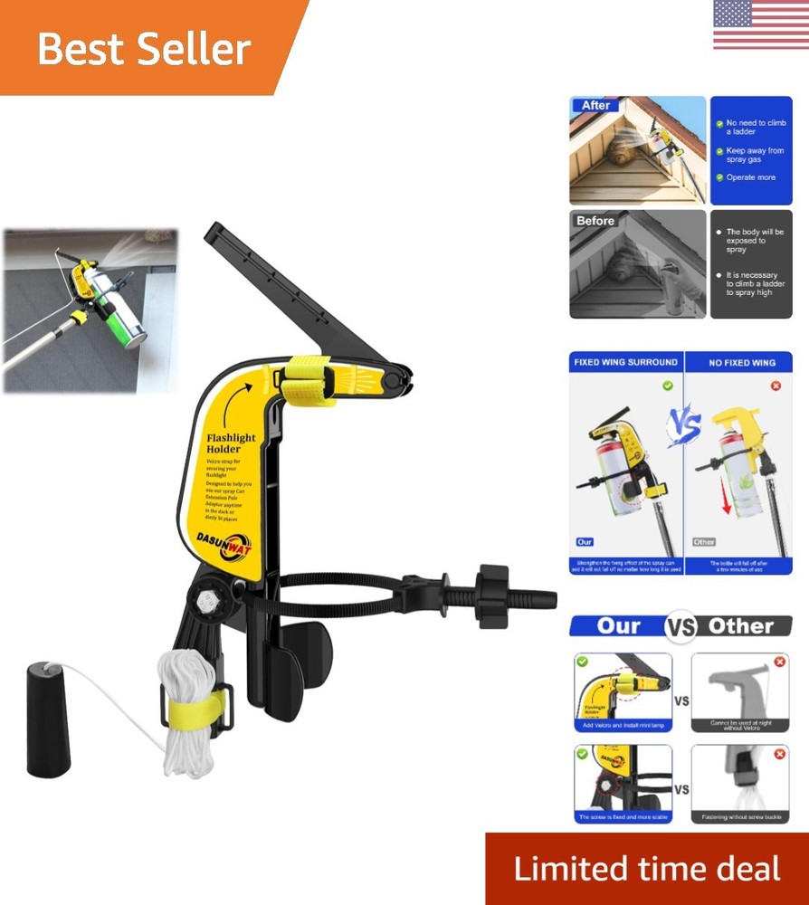 Durable Spray Can Extension Pole with Stable Support for High Cleaning Tasks