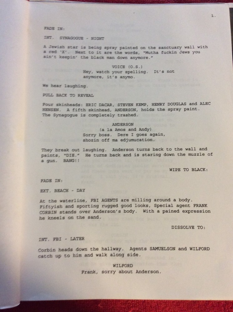 SCRIPT FINAL SOLUTION JUSTICE WITH A VENGEANCE ARNIE WESS DAVE DIGREGORIO